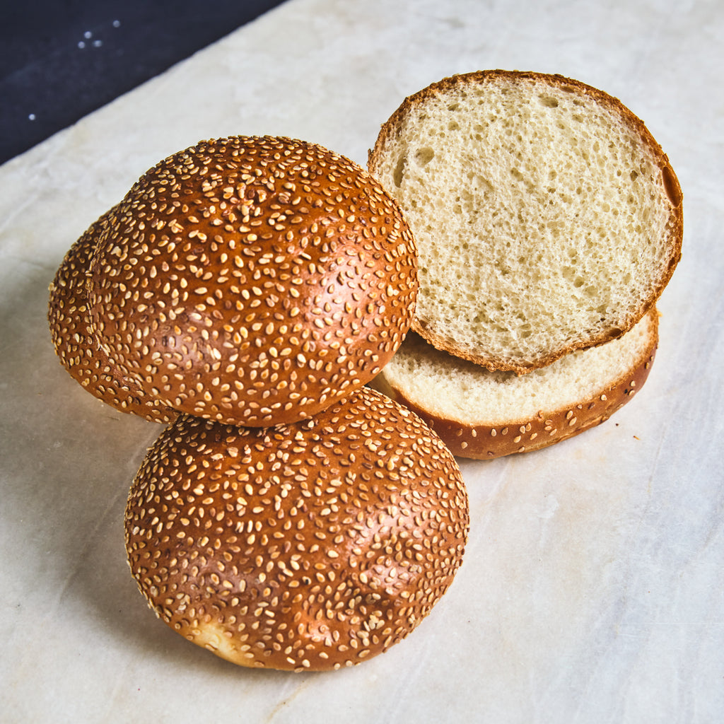 Sesame Seed Burger Bun (6) The Flour Pot Bakery